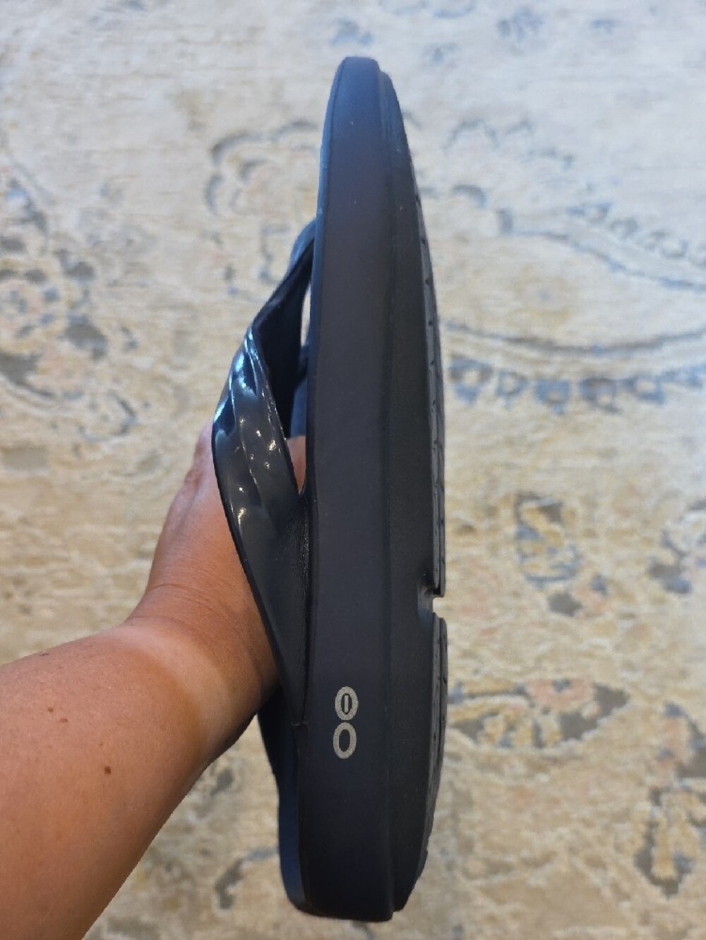 OOFOS Purple Comfort Flip Flops - Picture 6 of 10